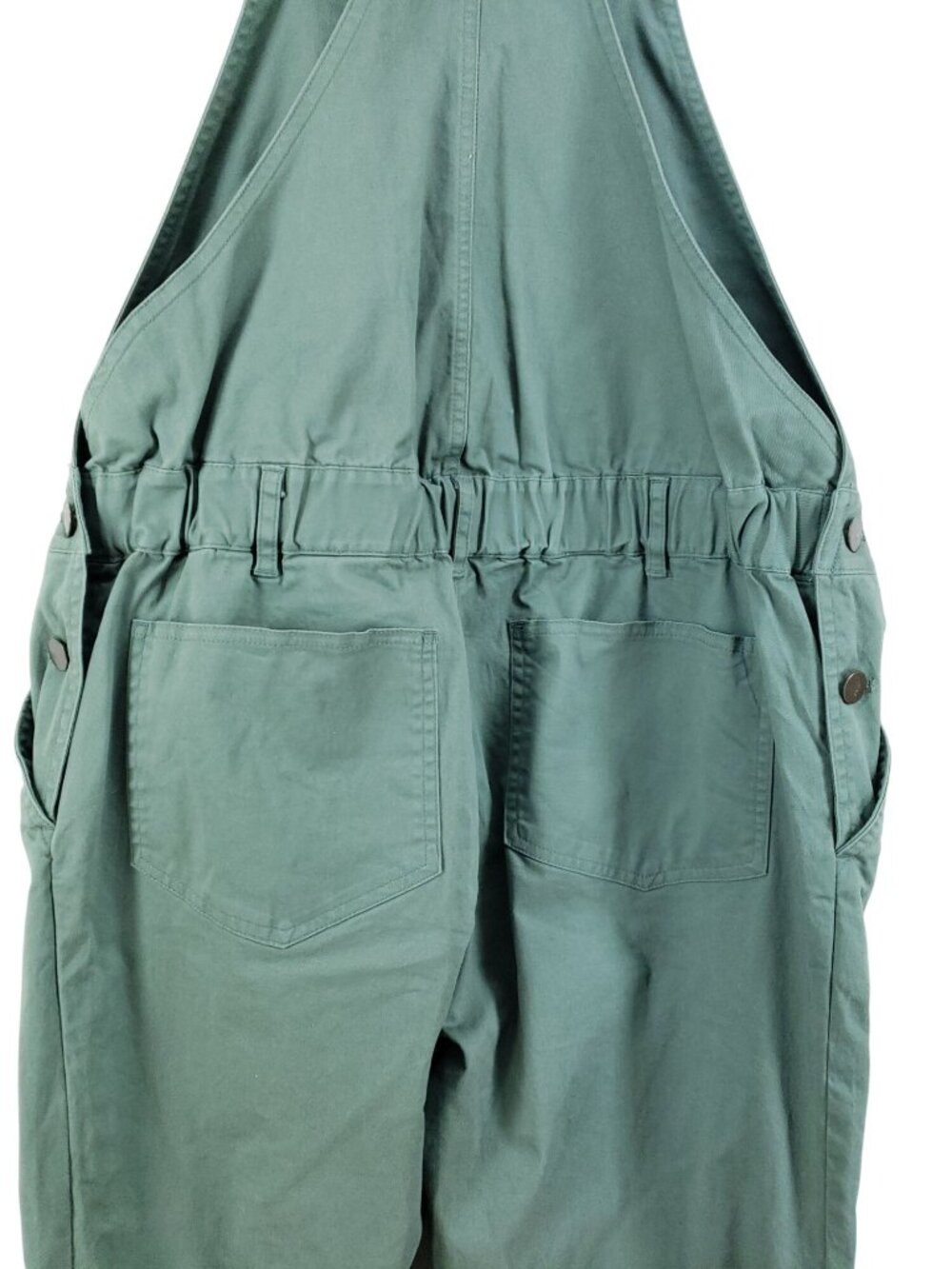 The Nines By Hatch Maternity Green Stretch Overalls Womens XS Elastic Waist Slim - Picture 3 of 10